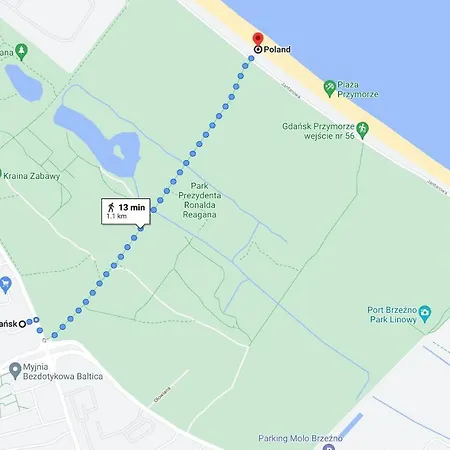 Apartament Marina Primore - Blisko Morza, Ogrodek Lägenhet Gdańsk